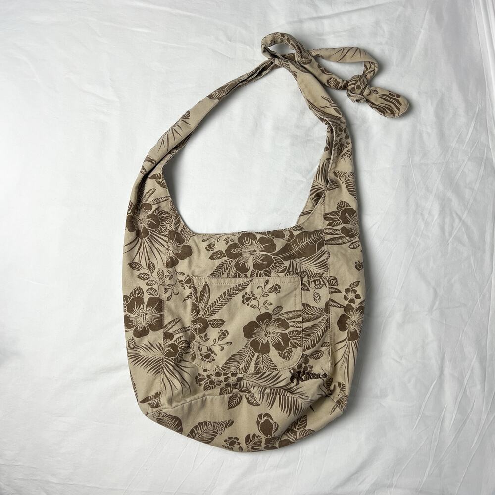 y2k kirra tropical flower boho island surfer girl crossbody hobo sling bag